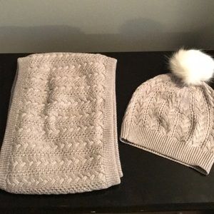 White House black market scarf and hat